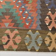 7x10 Multicolor Vintage Kilim Rug, Pattern Kilim Rug, 207x311 cm