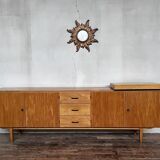 Scandinavian row in vintage teak 1960