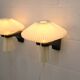 Pair original Le Klint 204 “Mushroom” lamps, designed by Vilhelm Wohlert
