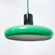 Green and black metal suspension, post-modern, 1980s.