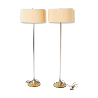 Paire de lampadaires 'G-024' produits par Bergboms, Suède, années 1960.