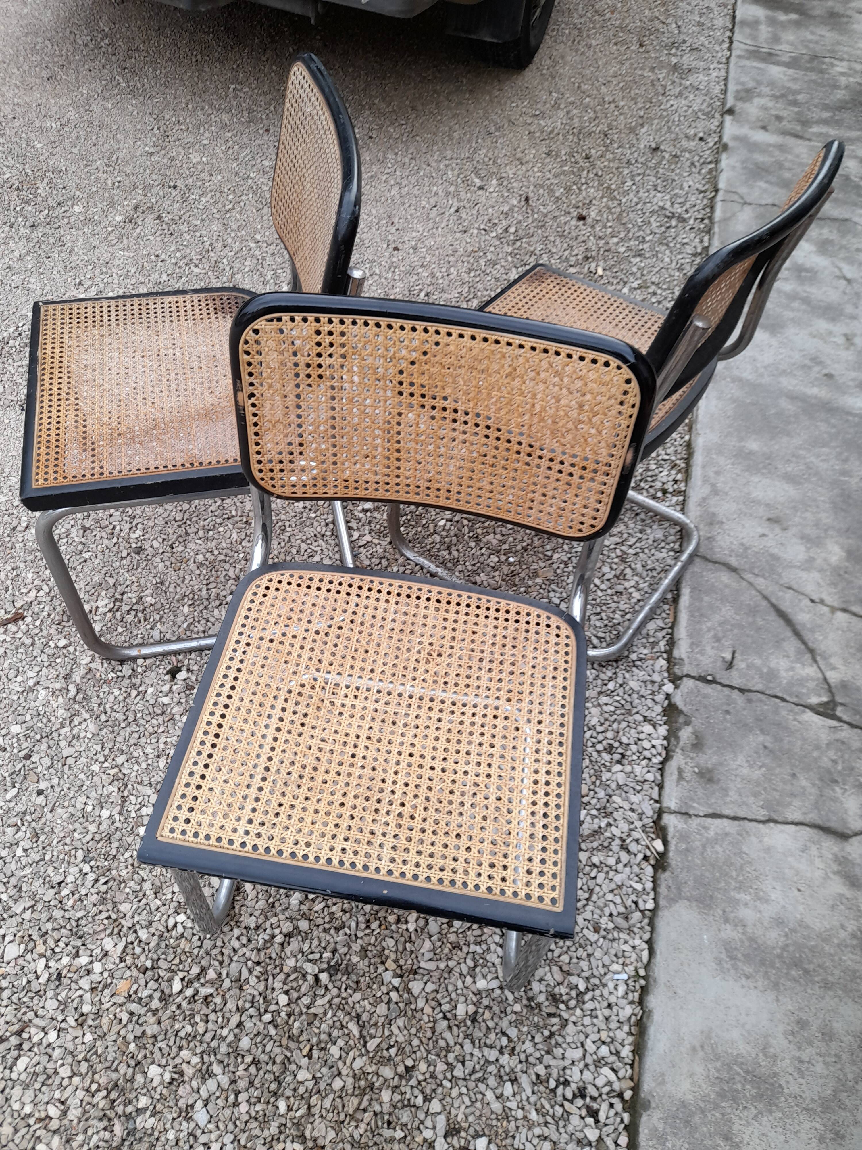 Chaise Marcel Breuer b32 signé Italy