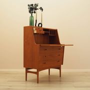 Teak secretary, Danish design, 1960s, Arne Wahl Iversen, Vinde Møbelfabrik