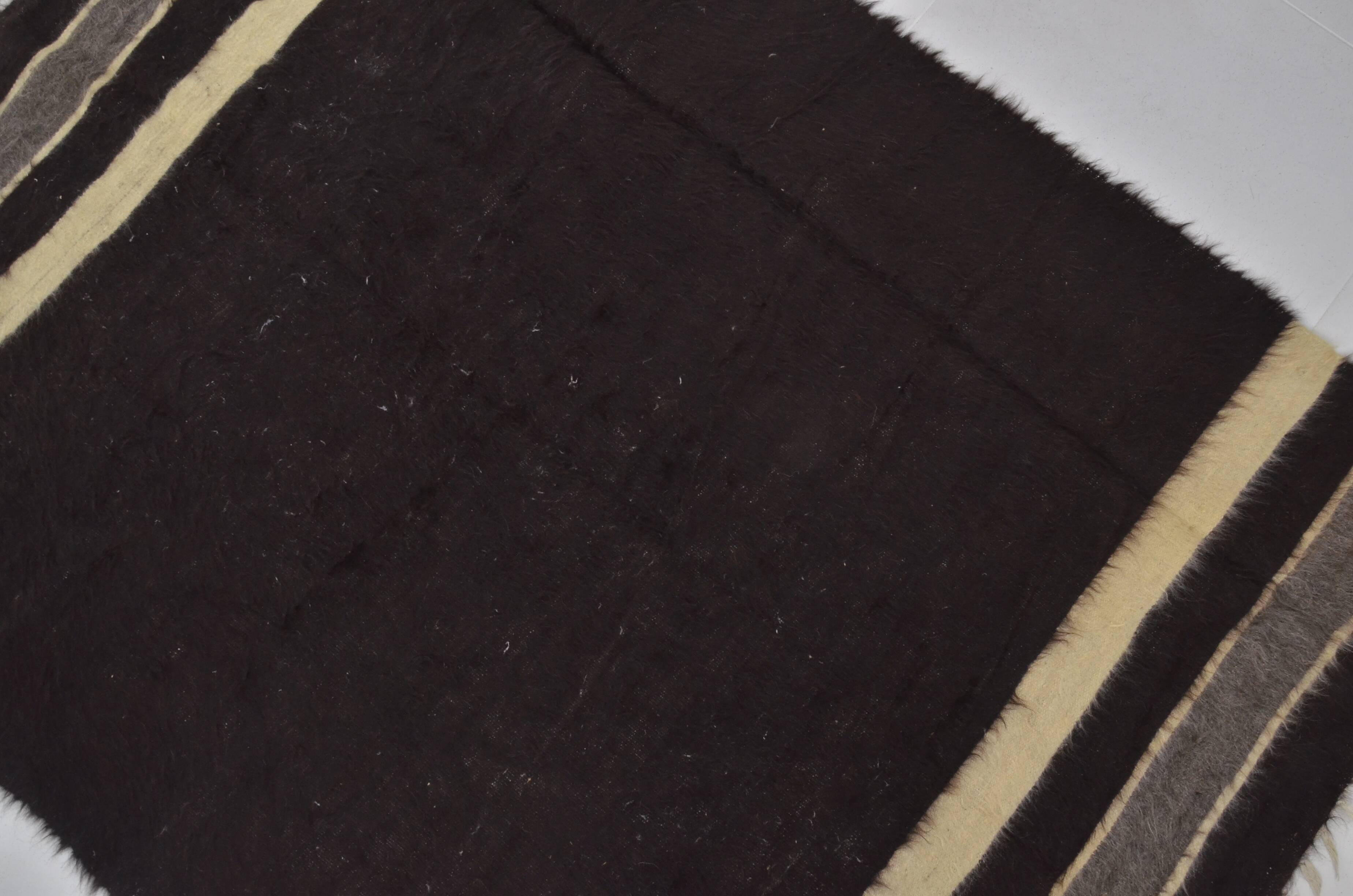 Vintage Anatolian Black Blanket Rug sku 1652