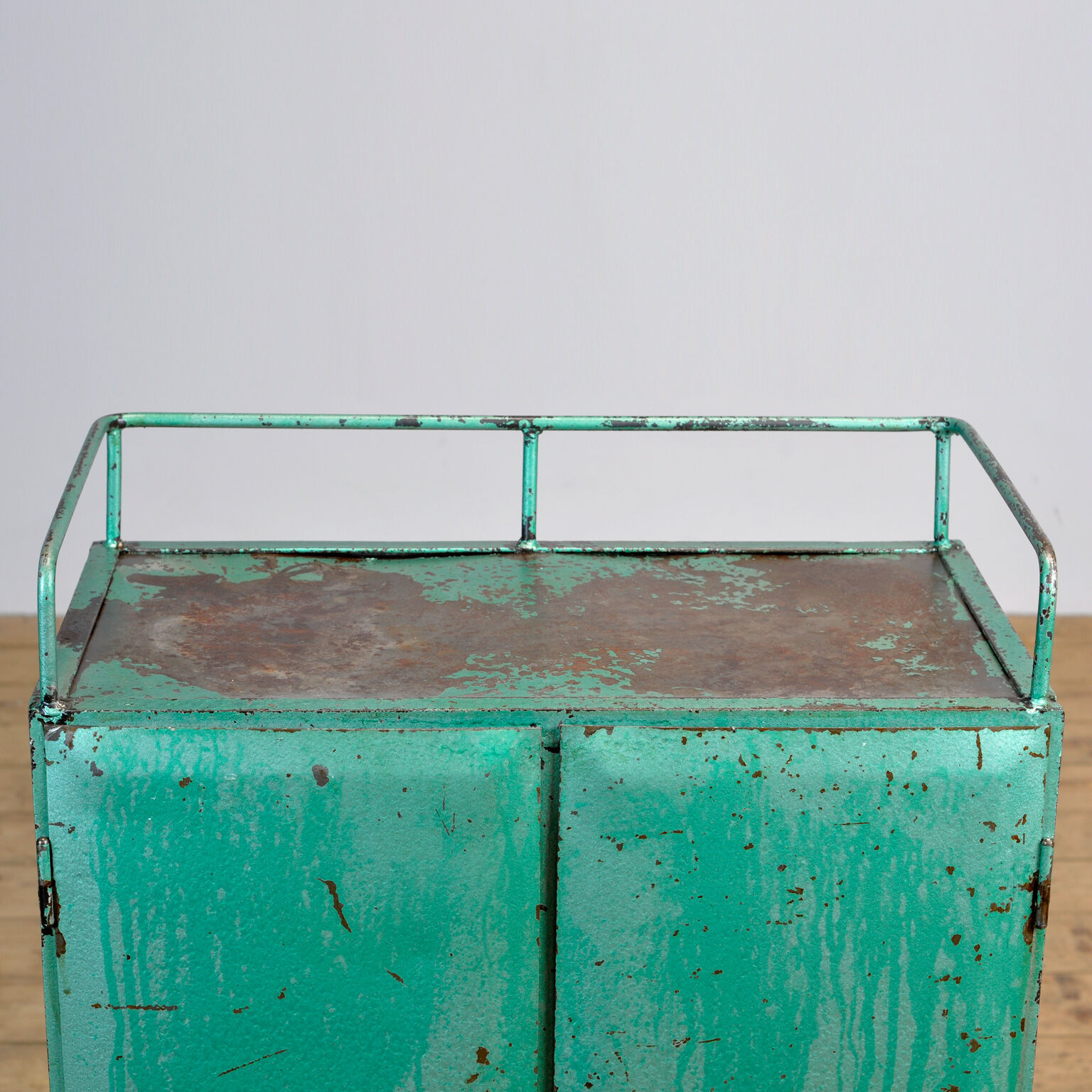 Industrial iron cabinet with 4 drawers, 1960s