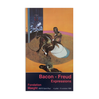 Affiche d'exposition originale Francis Bacon Etude pour une corrida 1969