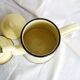 Vintage yellow enamelled coffee maker