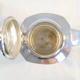 Silver metal coffee / tea service art deco 3 pieces