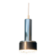 Space age pendant lamp, glass and chrome for staff, germany 1970