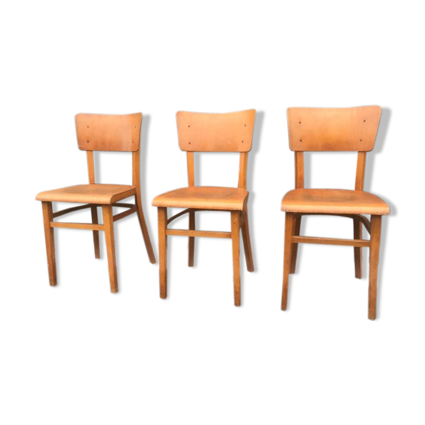 Vintage Thonet bistro chairs 1950