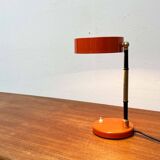 Mid-century minimalist orange table lamp, Italy, 1960s.