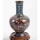 Pair of cloisonné bronze vases, china, xixth century