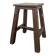 Tabouret d'atelier en bois peint brun à poignée