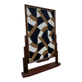 Art Deco teak poster stand or screen