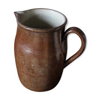Large terracotta jug pot Glazed interior