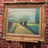 Oil on canvas framed