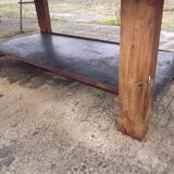 Garage established old pine table