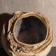 Potter's ball vase "like a flower" vintage glazed ceramic