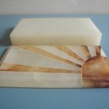 vintage Italian stone alabaster box Scaglione