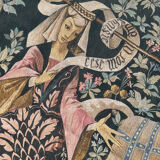 Vintage tapestry hand-screen printed in France