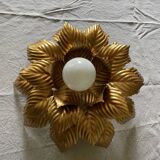 Ceiling lamp or golden flower sconce