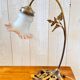 Art deco lamp brass and opaline