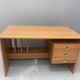 Writing desk, vintage wooden desk, 1980s, Czechoslovakia
