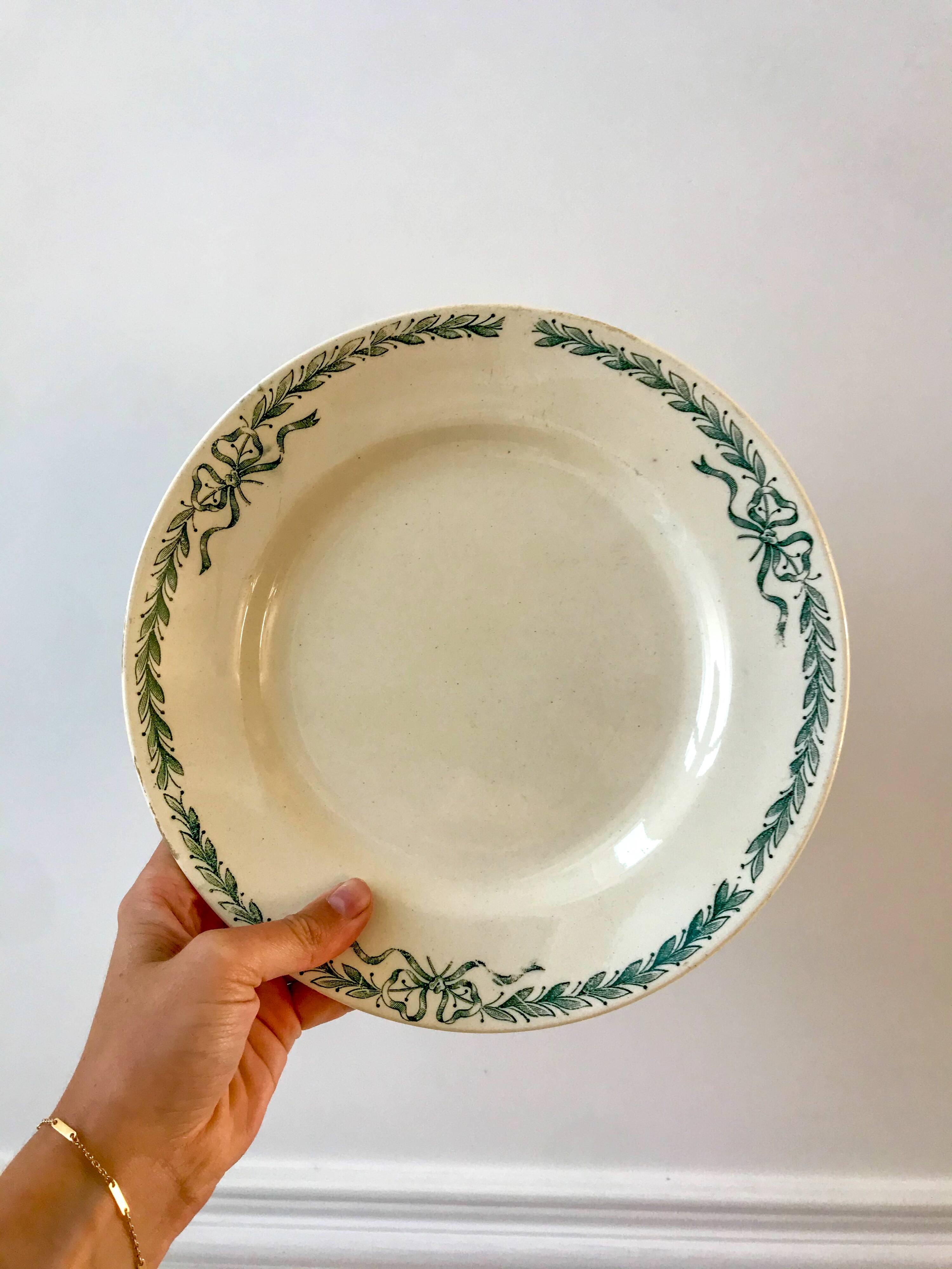 compote bowl in Terre de Fer Longchamp Belleville early 20th century