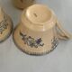 Iron earth tea cup St Amand - antique French earthenware with patina