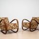 Pair of Art Deco H269 Lounge Chairs by Jindřich Halabala, Czechoslovakia