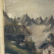 Alpine Table Carved and Painted Signed - Mid Century Chalet Ambiance