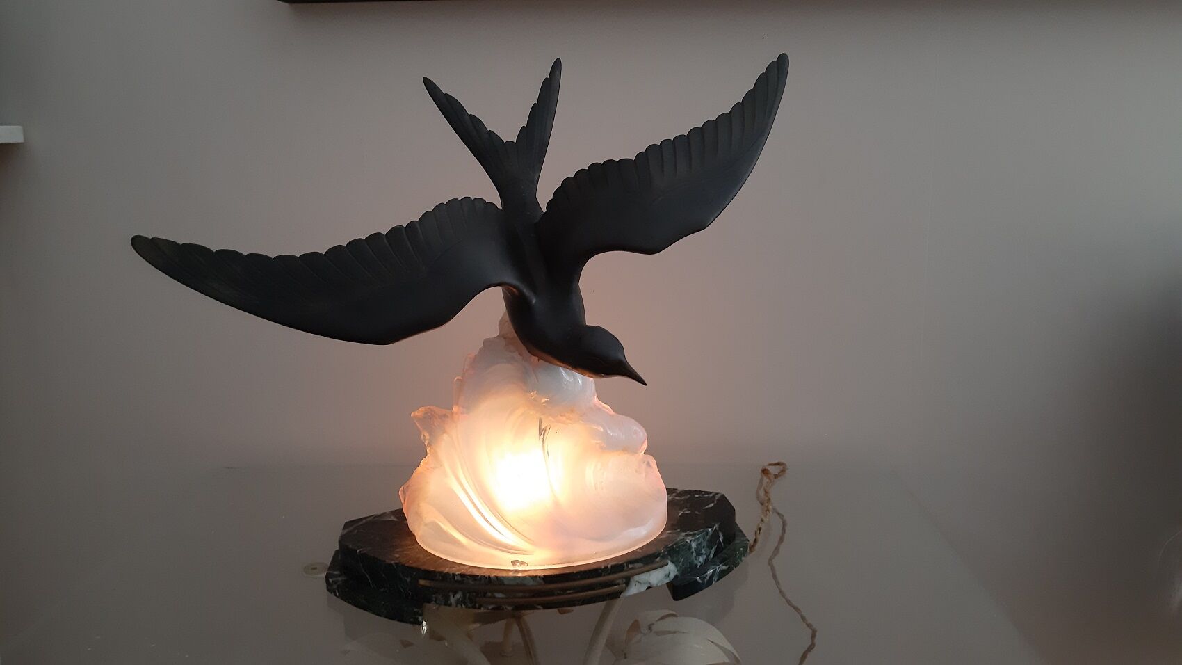 Art Deco night light lamp