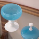 Opaline box blue white