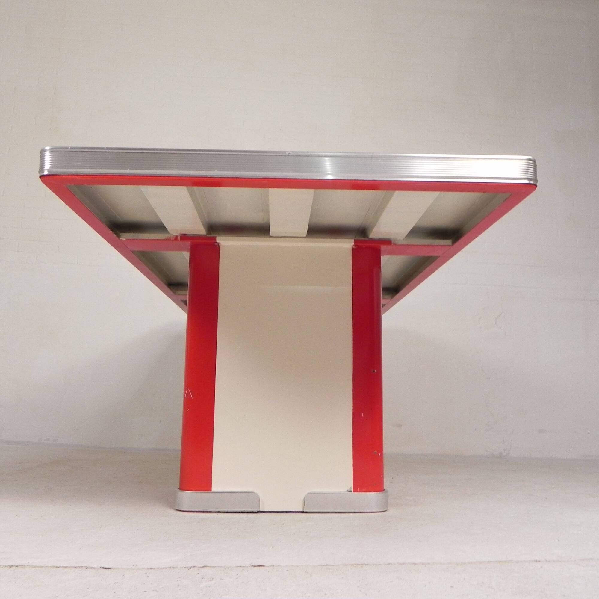 Ahrend Oda dining table desk with aluminium edge, 1950s