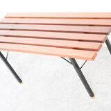 Rosewood bench set with rack Italia 1970s