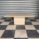 Travertine coffee table