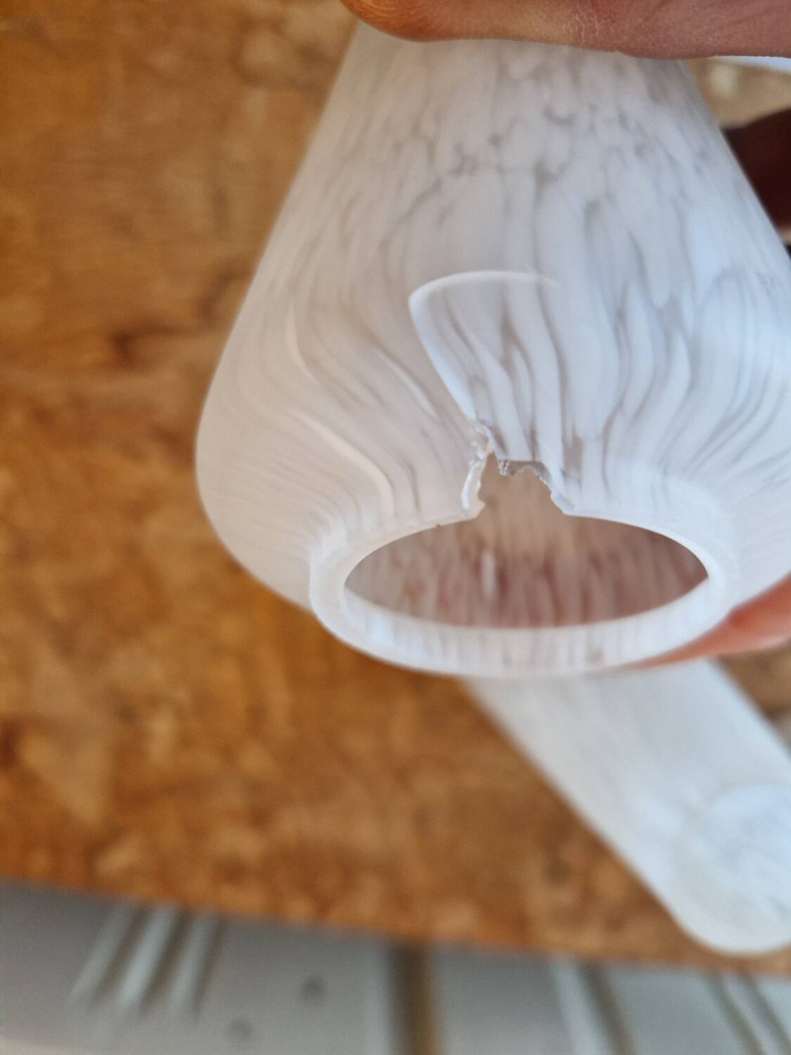 Set of 5 Opaline Tulips Clichy Speckled Glass