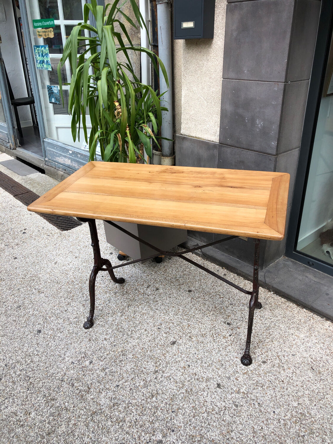 Table bistro merisier