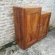 Asymmetric solid walnut buffet