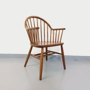 Baumann vintage Bridge Western fan armchair in wood from the 70s