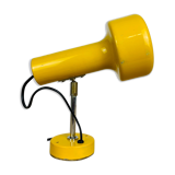 Lampe spot jaune à poser années 70