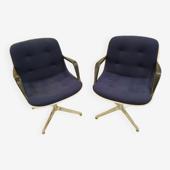 Pair of Randall buck armchairs