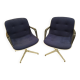Paire de fauteuils Randall buck