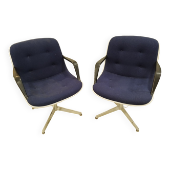 Pair of Randall buck armchairs