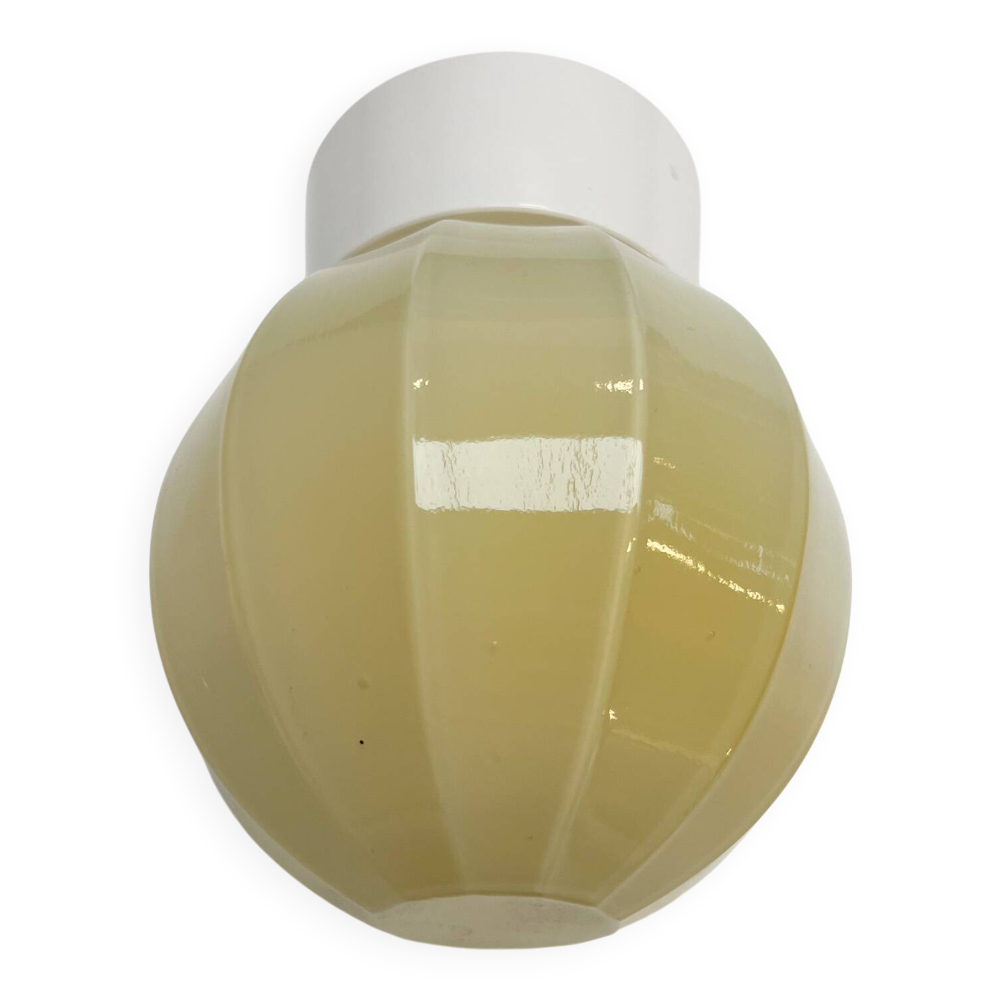 Beige Art Deco plafonnière van Thabur, 1940’s