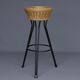 Vintage wicker barstool by Rohé Noordwolde, 1960s