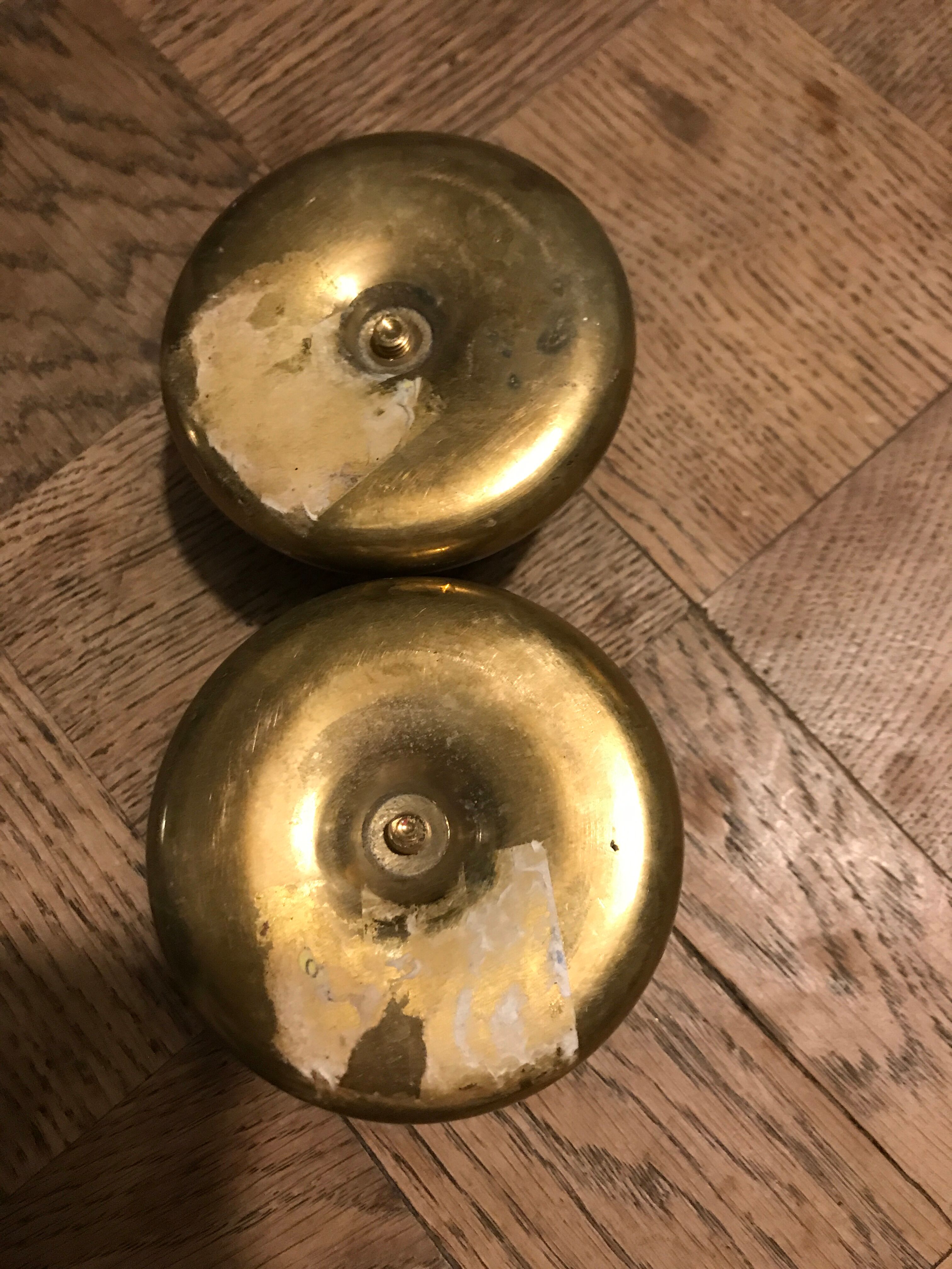 Brass candlestick duo