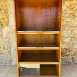 Storage unit/Library with sliding glass doors 1960s