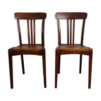 Paire de chaises de bistrot Stella Lipp vintage