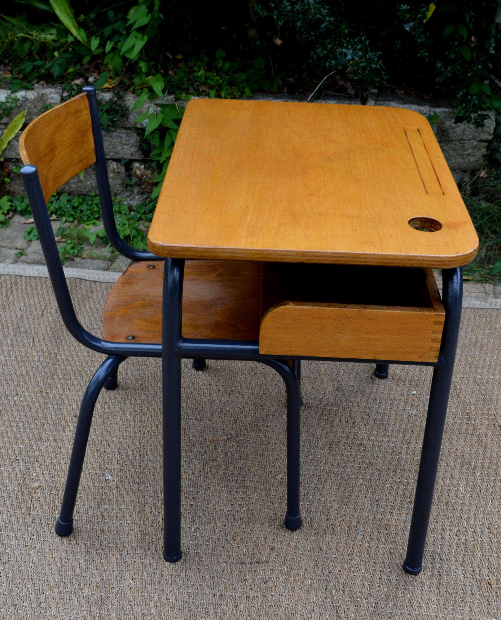 Table and chair schoolboy